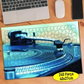 Dj Turntable Plak Pikap Müzik 240 Parça Puzzle Yapboz-62097394 - 1