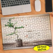 Küçük Saksı Ağaçları 240 Parça Puzzle Yapboz-316532057 - 1