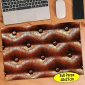 Deri Koltuk Deseni 240 Parça Puzzle Yapboz Tablo-93420308 - 1