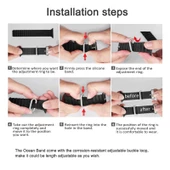 Gpack Apple Watch SE 44mm Kordon Yeni Dizayn Silikon HS05 thumbnail 2