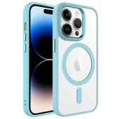 Gpack Apple iPhone 14 Pro Max Kılıf Wireless Şarj Özellikli Buttom Magsafe Silikon Kapak thumbnail 9