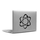 Apple Atom Mac Book Laptop Sticker, Etiket, Çıkartma - 1