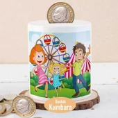 Parkta Neşeli Aile Para Birikim Kumbarası-1308-25174 - 1