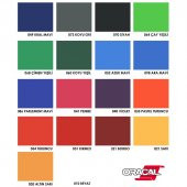 Oracal 126cm * 5m Folyo  Parlak ( Arkası Yapışkanlı Folyo ) 021 Sarı - 3