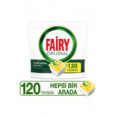Fairy Hepsi Bir Arada Limon 120 Adet Bulaşık Makinesi Kapsülü - 1