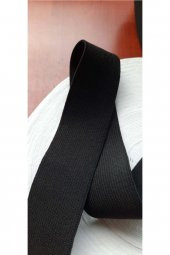 Lastik Siyah 5cm geniş bel 3mt  Şort, Paça,kol Ve Don Lastiği 1 Paket 3 Mt thumbnail 3