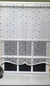 Çift Mekanizmalı Puantiyeli Tül ve Ekru Stor Perde ST 043  Ekru 160 x 200 - 2