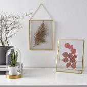 Asılır Modern Çerçeve Gold Renk Ölçü 20x25 cm MeridyenDukkan Çelik, Nikel Kaplama - 3