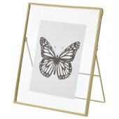 Asılır Modern Çerçeve Gold Renk Ölçü 20x25 cm MeridyenDukkan Çelik, Nikel Kaplama - 4