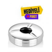 TransForMacion 12+2 Adet Kapaklı Paslanmaz Metal Küllük - 2
