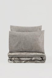 Cotton Box Modern Çift Kişilik Nevresim Takımı Root Vizon thumbnail 3