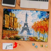 Eyfel Kulesi Yağlı Boya 240 Parça Puzzle Yapboz Tablo-3ad00 - 1