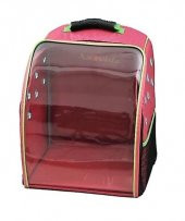 La Vista Twist Kedi, Küçük Köpek Sırt Taşıma Çantası Pembe 32-26-40cm - 1