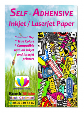 100 Adet 10X15Cm Sticker Yapışkanlı Mat Yüzey Etiket Kağıdı thumbnail 1