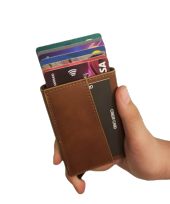 Minimalist Secrid Otomatik Mekanizmalı Metal RFID Korumalı Kredi Kartlık - 2