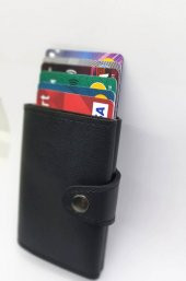 Minimalist Otomatik Mekanizmalı Para Bölmeli Cüzdan Kartlık RFID Korumalı - 2