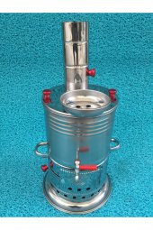 Zarif Odunlu tek musluk kömürlü semaver - 1