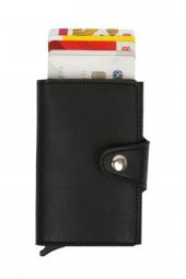 Mekanizmalı Deri Cüzdan Kartlık - 1