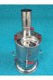 Zarif Odunlu tek musluk kömürlü semaver - 2