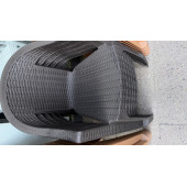 Rattan efektli Plastik Koltuk Sandalye 4 Adet - 1