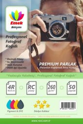 Epson L3250 L3150 Fotoğraf Kağıdı Premium Parlak 260 gr 10x15 50 Yaprak thumbnail 1