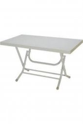 Plastik Katlanır Masa 70x120 kırık beyaz - 1