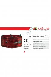 Uğur Yuvarlak Tek Tepsili Emaye Davul Fırın - 3