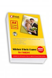 Epson L1210 Yapışkanlı Sticker Fotoğraf Kağıdı 200 Gr A4 20 Yaprak - 1