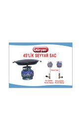 Güryan Çift Fonksiyon 45 cm Tüp Üstü Katmer Kavurma Sacı - 3