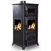 Arısoy Paris 3 CAMLI Fırınlı Döküm Şömine Soba uyayan kzuine soba thumbnail 1