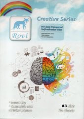 Inkjet için Sticker Yarı Şeffaf Film Etiket Pet -0.08Mm-20 Adet 21 x 30 A4 thumbnail 1