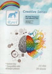 Inkjet için Sticker Yarı Şeffaf Film Etiket Pet -0.08Mm-20 Adet 21 x 30 A4 thumbnail 2