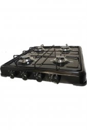 Set Üstü 4 Gözlü Ocak Tüplü (lpg) -siyah - 1