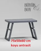 Büyük boy katlanır ayak piknik sehpa kamp masası plaj bahçe balkon sehpası thumbnail 2