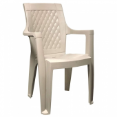 Plastik Sandalye 4 Adet Gold Balkon Bahçe Kamp Mobilya (kahve Rengi) Xömbx98 - 2