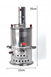 Zarif Iş Tek Musluklu 3,5 Litre Odunlu Semaver - 2