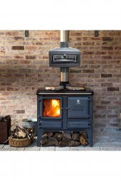 Mat Siyah Cimri Kuzine Soba Üstü Boru Fırını + Tepsi Hediyeli - 2