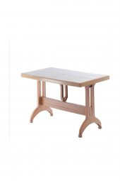 Bahçe Masası Tam Plastik Masa 70x120 teak - 1