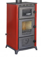 REKOR LİMA FIRINLI Geniş Camlı ŞÖMİNE UYUYAN Ateş TUĞLALI KUZİNE SOBA ODUN KÖMÜR SOBASI Boru hediye - 1