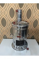 Semaver 3.5 Litre Çelik Odunlu Semaver - 1