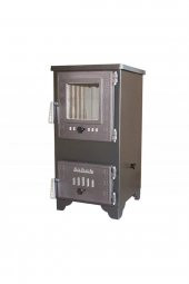 SABAH S102d Mini Dik Tuğlalı Şömine Soba - 1