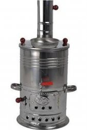 Zarif Semaver 3.5 lt Tek Musluk odunlu kömürlü piknik - 1