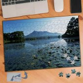 Göldeki Nilüfer Çiçekleri 240 Parça Puzzle Yapboz Tablo-252 - 1