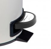 SİLİWAX ELİT İKİLİ BANYO SETİ - BEJ ( 3LT ÇÖP KOVASI + TUVALET FIRÇASI ) - 4