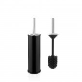 SİLİWAX ELİT İKİLİ BANYO SETİ - SİYAH ( 3LT ÇÖP KOVASI + TUVALET FIRÇASI ) - 1