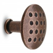 Düğme Noktalı Çekmece Dolap Kapak Kulpu Antik Bakır Metal Kulp - 1