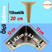 Aspen Lüks Mobilya Kanepe Koltuk Tv Ünitesi Konsol Yükseltici Ayağı Ayakları 20 Cm Ahşap Desenli - 4