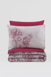 Cotton Box Dual Çift Kişilik Nevresim Takımı Vilda Bordo thumbnail 3