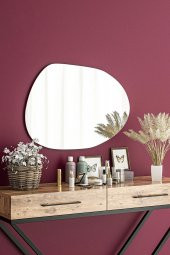 Berry 74x53CM Antre Koridor Dresuar Konsol Şifonyer Duvar Salon Banyo Wc Ofis Yatak Oda Ayna - 1