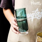 Rossel Premium Perotti Double Color 450 ml Bardak Mavi - 2